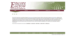 Desktop Screenshot of encoreescrow.com